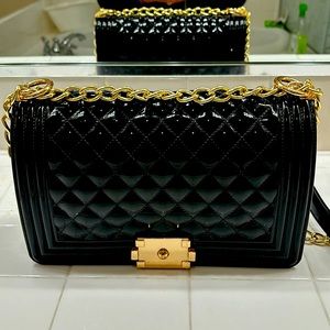 Jelly Shoulder Long strap Bag Quilted Boy Flap Style